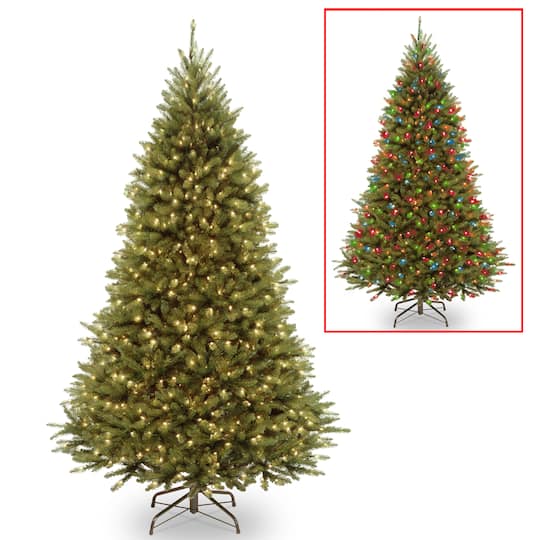 7.5 ft. Pre-lit PowerConnect&#x2122; Kingswood Fir Medium Artificial Christmas Tree, Dual Color&#xAE; LED Lights